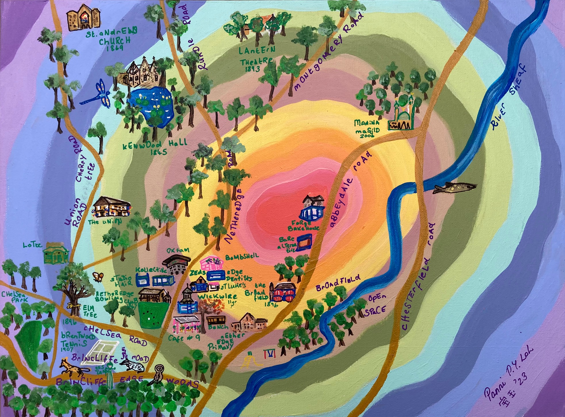 Painted Map Of 2023 Nether Edge By Panni Loh